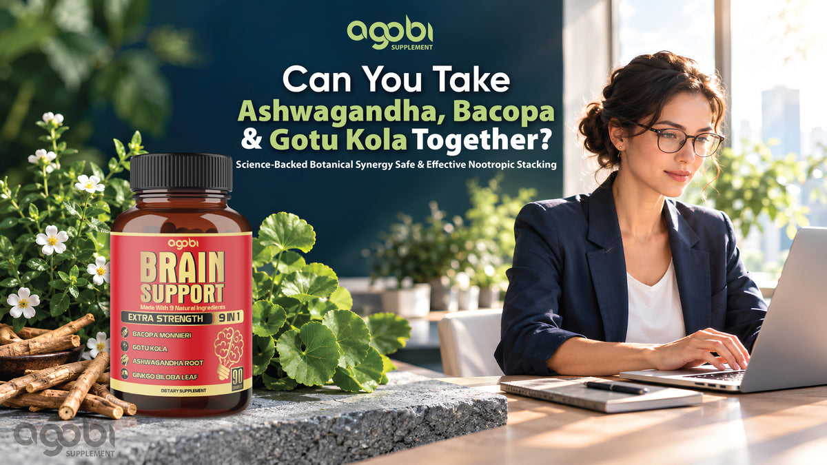 BLOG #31: Can You Take Ashwagandha, Bacopa Monnieri, and Gotu Kola Together? A Science-Backed Nootropic Stacking Guide