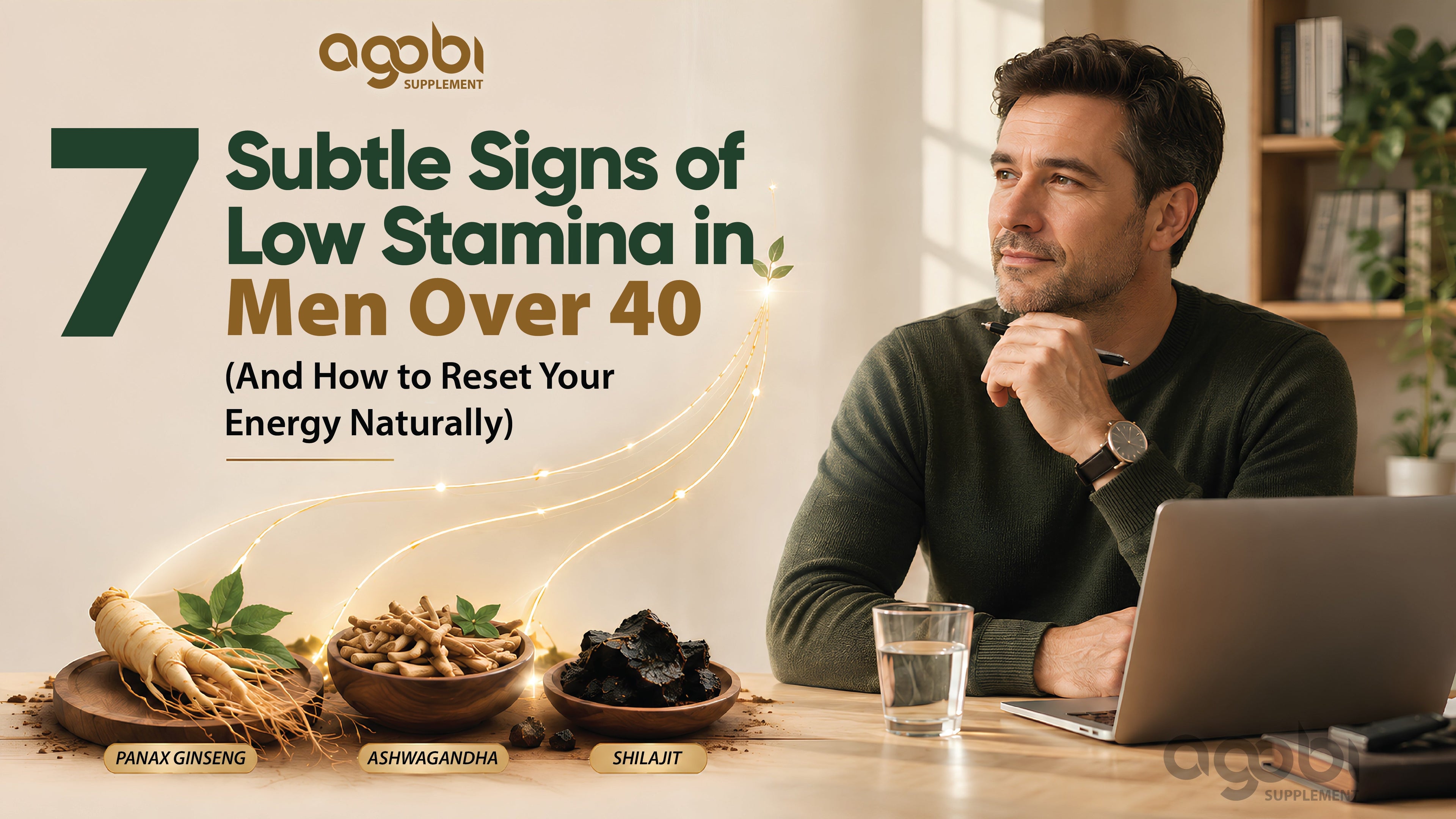 BLOG #15: 7 Subtle Signs of Low Stamina in Men Over 40 (And How to Reset Your Energy Naturally)