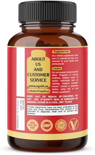 agobi D-Mannose Capsules - 7 Herbs with Cranberry, Dandelion, Hibiscus and More - Support Flush Impurities and Urinary Tract Health - 90 Vegan Capsules 3-Month Supply