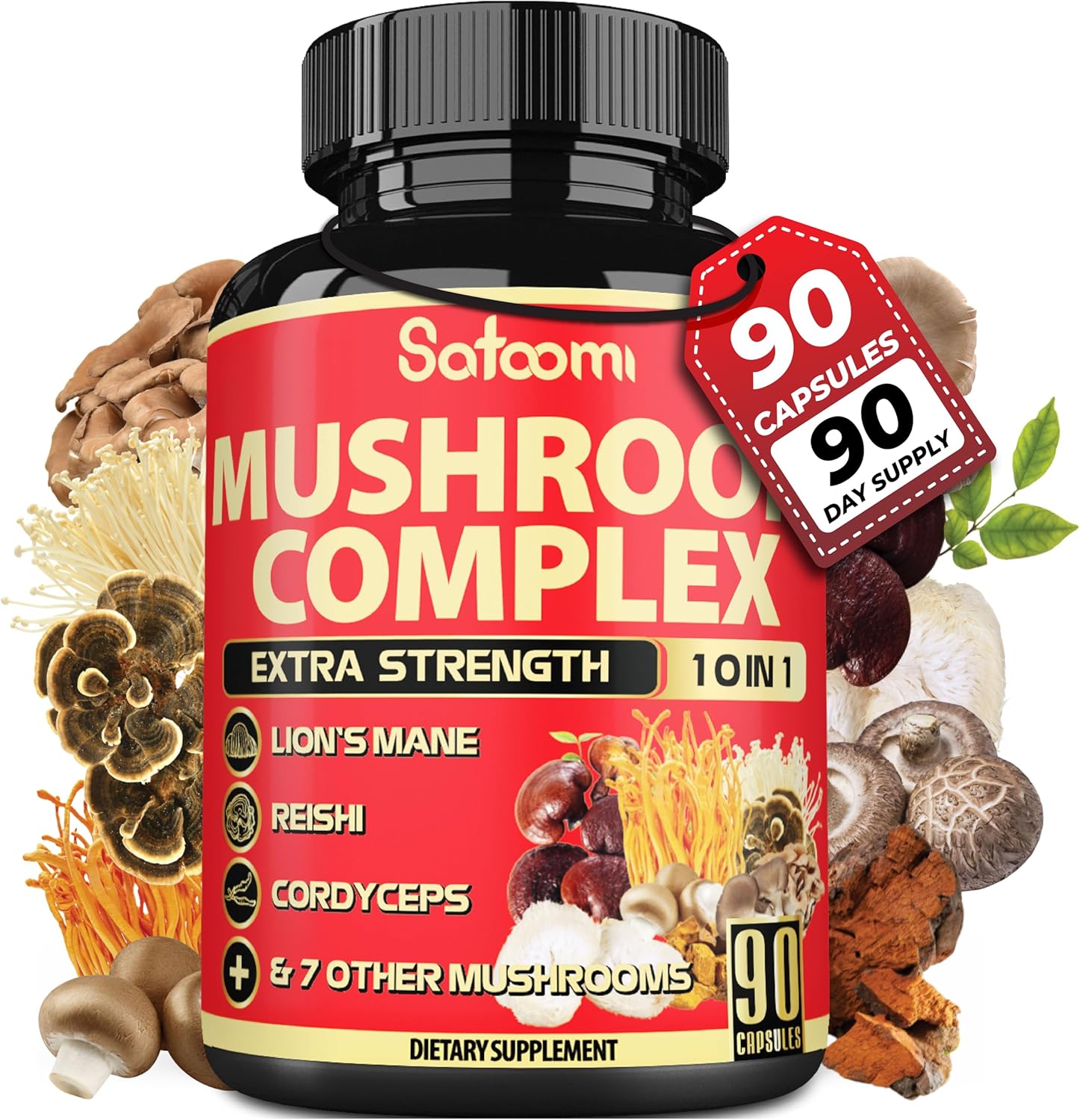 Mushroom Supplement - 90 Capsules