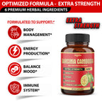 Agobi 6-in-1 Garcinia Cambogia Blend Supplement – Premium Fruit Extract with Green Tea, Arjuna, Garlic Bulb & Turmeric | 90 Vegan Capsules