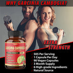 Agobi 6-in-1 Garcinia Cambogia Blend Supplement – Premium Fruit Extract with Green Tea, Arjuna, Garlic Bulb & Turmeric | 90 Vegan Capsules