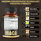 Agobi 7-in-1 Premium Maca Root With Ashwagandha, Ginseng & Shilajit | 150 Vegan Capsules