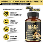 Agobi 7-in-1 Premium Maca Root With Ashwagandha, Ginseng & Shilajit | 150 Vegan Capsules