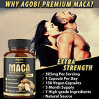 Agobi 7-in-1 Premium Maca Root With Ashwagandha, Ginseng & Shilajit | 150 Vegan Capsules