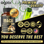 Agobi 7-in-1 Premium Maca Root With Ashwagandha, Ginseng & Shilajit | 150 Vegan Capsules