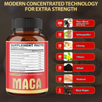 Agobi 7-in-1 Maca Root Complex – High Potency Formula with Ashwagandha, Ginseng & Shilajit | Energy, Muscle & Immune Support | 90 Vegan Capsules
