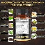 Agobi 9-in-1 Brain Support Supplement – Advanced Blend with Ashwagandha, Panax Ginseng, Gotu Kola & Ginkgo Biloba | 150 Vegan Capsules for 5 Months