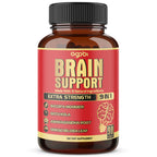 Agobi 9-in-1 Brain Support Complex – High Potency Formula with Bacopa Monnieri, Gotu Kola, Ashwagandha & Ginkgo Biloba |  Vegan Capsules