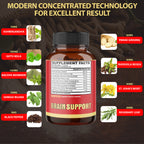 Agobi 9-in-1 Brain Support Complex – High Potency Formula with Bacopa Monnieri, Gotu Kola, Ashwagandha & Ginkgo Biloba |  Vegan Capsules
