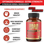 Agobi 9-in-1 Brain Support Complex – High Potency Formula with Bacopa Monnieri, Gotu Kola, Ashwagandha & Ginkgo Biloba |  Vegan Capsules