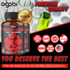 2 Packs - Agobi 11-in-1 Testosterone Extra Strength – with Panax Ginseng, Ashwagandha & Tribulus | Performance, Strength & Energy Booster | 60 Vegan Capsules