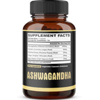 Ashwagandha 5-in-1 Capsules – Turmeric, Rhodiola Rosea, Ginger, and Black Pepper | Daily Balance & Energy Support | 180 Vegan Capsules