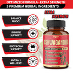Agobi 5in1 Ashwagandha – 5200mg Equivalent | Daily Balance & Energy Support | 90 Vegan Capsules