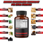 Agobi 11-in-1 Tes.tos.ter.one Extra Strength – with Panax Ginseng, Ashwagandha & Tribulus | 60 Vegan Capsules