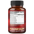Agobi 11-in-1 Triple Magnesium Complex Supplement – High Absorption Glycinate, Malate & Citrate with Spinach & Pumpkin Seed | Strength, Energy Production & Immune Support | 120 Vegan Capsules