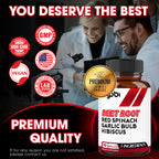 Agobi 5-in-1 Beet Root Supplement – Extra Strength Formula with Red Spinach, Garlic Bulb & Hibiscus | 90 Vegan Capsules