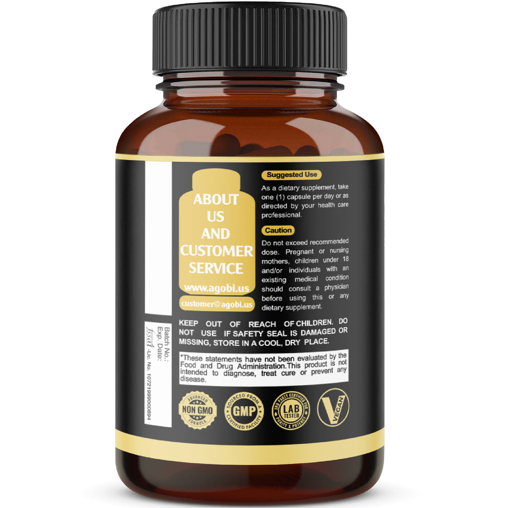Agobi 11-in-1 Saw Palmetto Blend Supplement – Premium Berry Extract with Tribulus, Ashwagandha & Maca | Prostate Health, Urinary Flow & Antioxidant Support | 180 Vegan Capsules