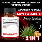 Agobi Saw Palmetto & Maca Root Formula – 2 Ingredients Men's Vitality Complex | Prostate Health, Urinary & Stamina Support | 150 Vegan Capsules