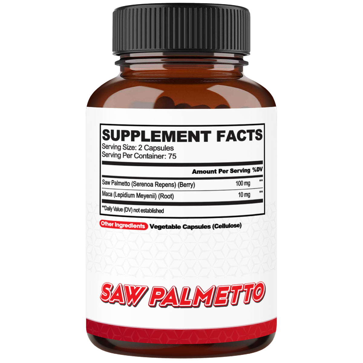 Saw Palmetto & Maca Root Capsules – 2-in-1 Men's Vitality Complex | Prostate Health & Stamina Support | 150 Vegan Capsules