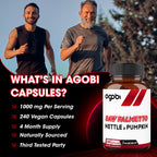 Agobi Saw Palmetto Extra Strength 900mg with Nettle & Pumpkin Seed Oil | 240 Vegan Capsules