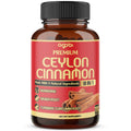 Premium Ceylon Cinnamon with Berberine Supplement - 8in1 Turmeric, Ginger, Gymnema & More - Body, Heart & Overall Vitality - 180 Capsules