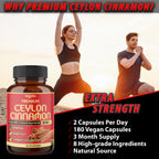 Agobi Premium Ceylon Cinnamon 8-in-1 Supplement – High Potency Cinnamon Bark with Berberine, Turmeric & Bitter Melon | 180 Vegan Capsules