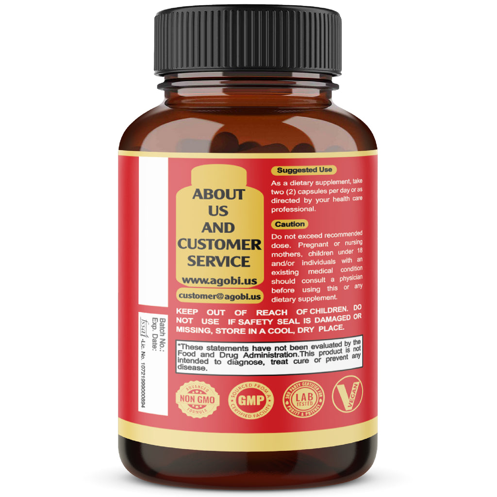 Agobi Premium Ceylon Cinnamon 8-in-1 Supplement – High Potency Cinnamon Bark with Berberine, Turmeric & Bitter Melon | 180 Vegan Capsules
