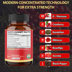 Agobi 7-in-1 D-Mannose Complex – With Cranberry, Dandelion & Hibiscus | 90 Vegan Capsules