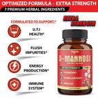 Agobi 7-in-1 D-Mannose Complex – With Cranberry, Dandelion & Hibiscus | 90 Vegan Capsules