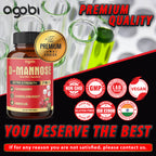 Agobi 7-in-1 D-Mannose Complex – With Cranberry, Dandelion & Hibiscus | 90 Vegan Capsules