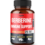 Agobi 25-in-1 Berberine Supplement – Premium Berberine HCl with Ceylon Cinnamon, Milk Thistle & Turmeric | 60 Vegan Capsules