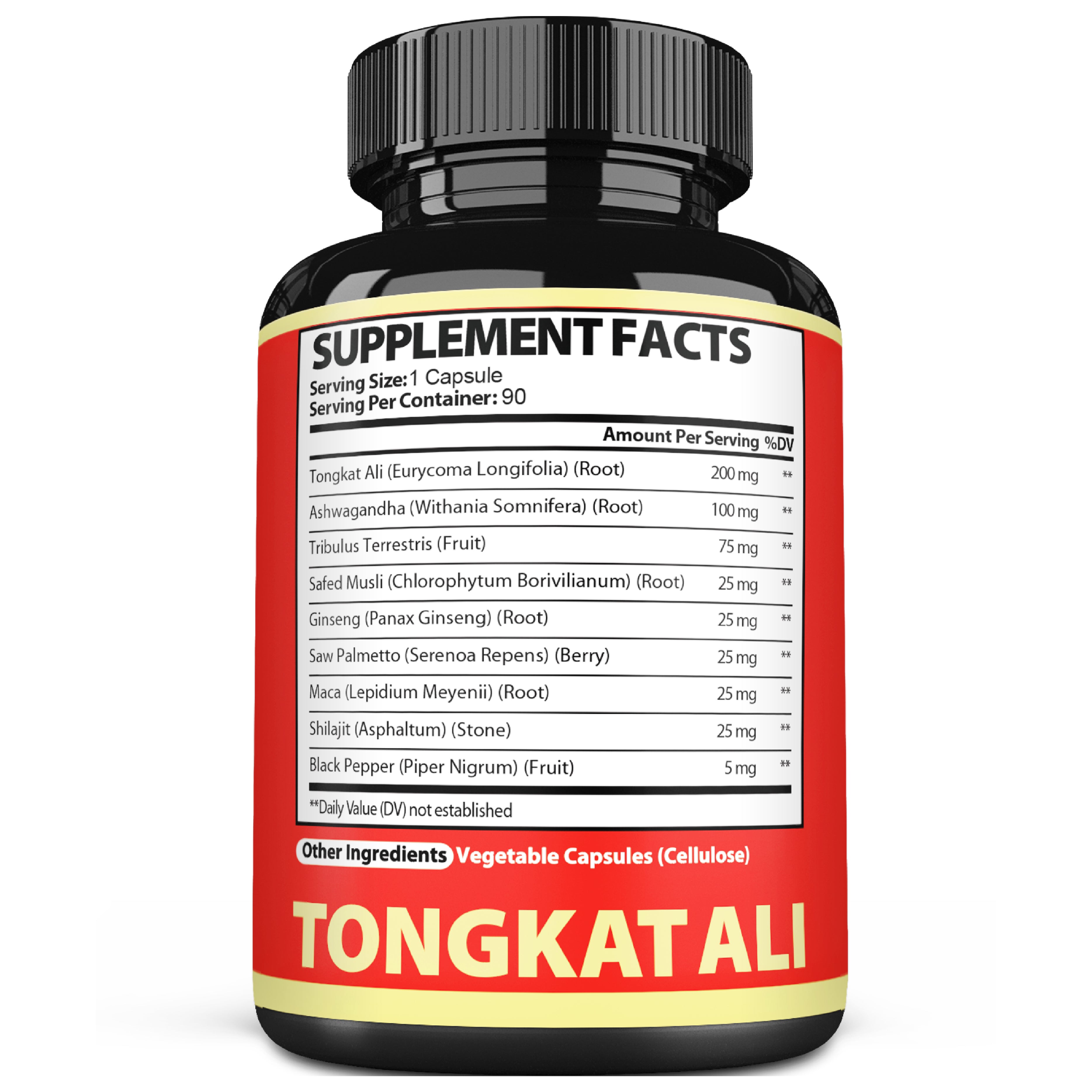 90 Vegan Capsules - Premium 9-in-1 Tongkat Ali Complex – High Potency Formula with Ashwagandha & Maca | Natural Energy & Endurance Support |