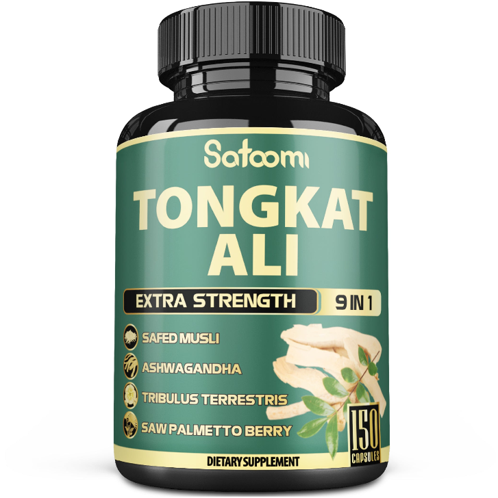150 Vegan Capsules – Premium 9-in-1 Tongkat Ali Complex – High Potency Formula with Ashwagandha & Maca  –  Natural Energy & Endurance Support
