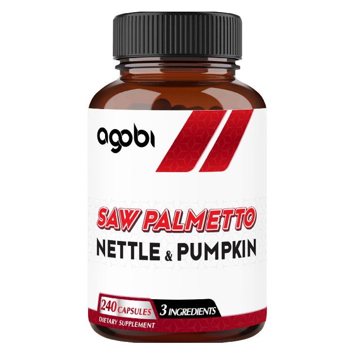Agobi 3in1 Saw Palmetto Complex Collection – Extra Strength Formula with Nettle & Pumpkin | Prostate, Vitality & Immune Support | 240 Capsules