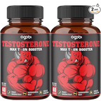 2 Packs - Agobi 11-in-1 Testosterone Extra Strength – with Panax Ginseng, Ashwagandha & Tribulus | Performance, Strength & Energy Booster | 60 Vegan Capsules